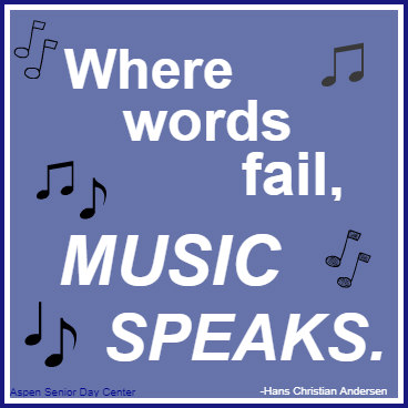 Where words fail, music speaks.