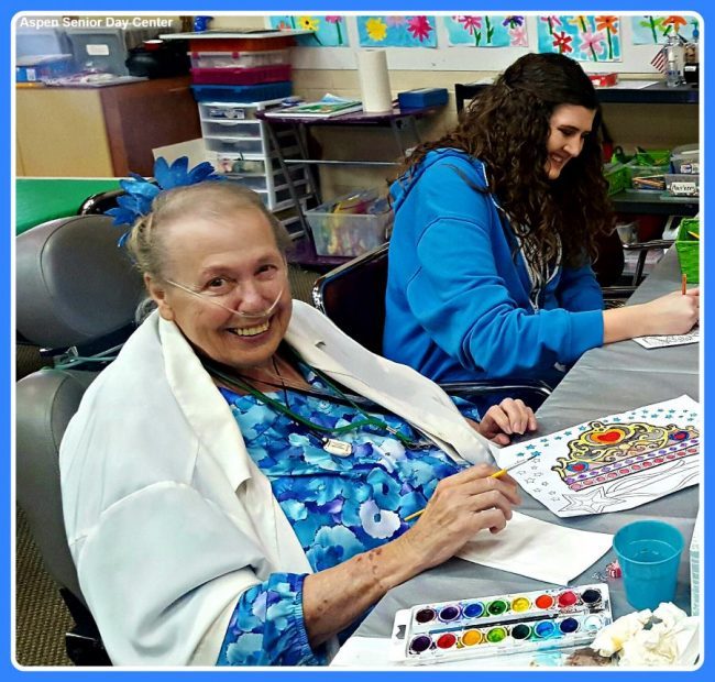 Carolyn loves attending Aspen Senior Day Center in Provo, Utah