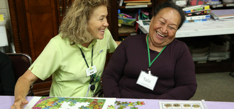 Sala with Anne at Aspen Senior Day Center